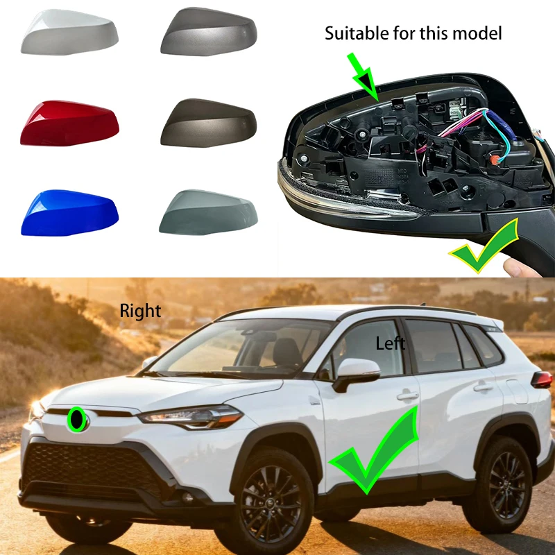 

For Toyota Corolla Cross 2022~2025 car Left and right exterior rearview mirror housings OEM:​87945-0A030、87915-0A030