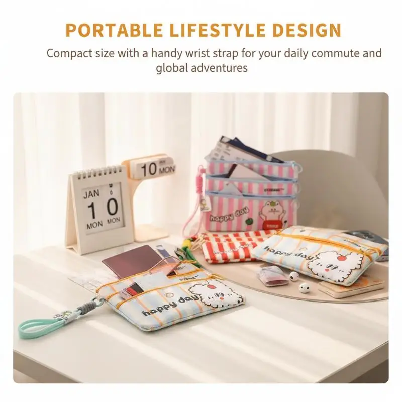 

Travel Passport Holder Wallet - Waterproof ID Card Organizer For Airplane Tickets, Visa, Boarding Pass & Credit Cards