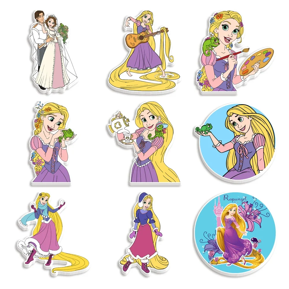 10 teile/los Disney Prinzessin Thema Planar Harz Acryl Set Charms benutzer definierte für DIY Haarnadel Patch Applique