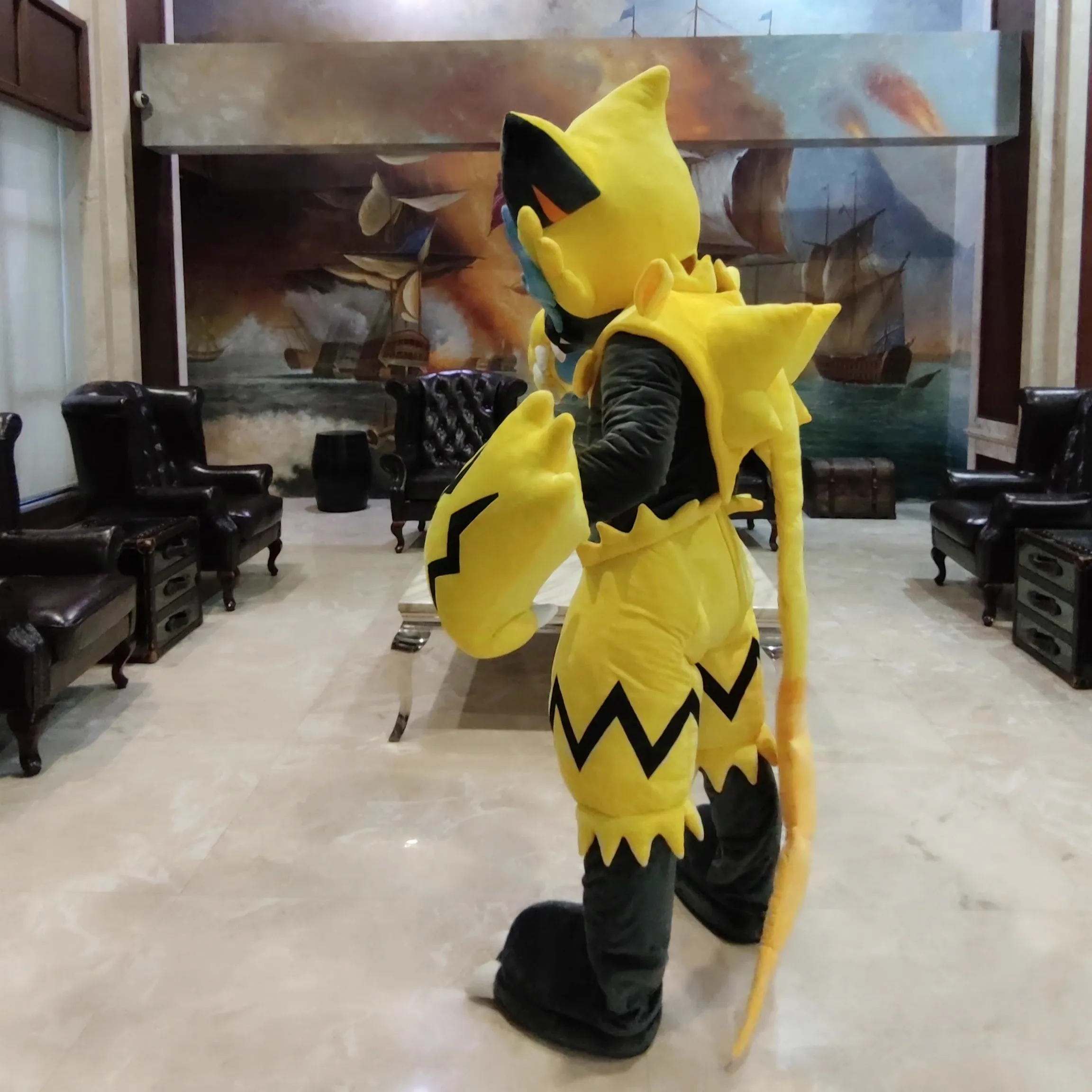 Japanese anime Pokemon Zeraora doll 180CM clothing set plush toy customization  Custom design plush toy mascot