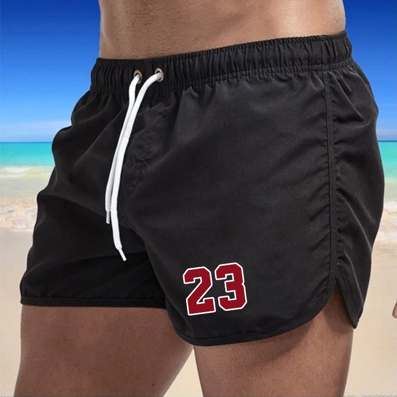 Men Clothing Beach wear 2024 Sports Shorts Men Pockets Surfing Summer Swimming Trunks Breathable Men\'s Beach Shorts Quick Dry