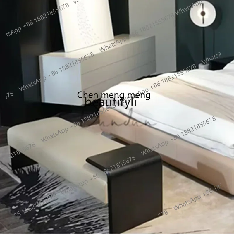 P178 جديد النمط الصيني خشب متين غرفة نوم السرير نهاية البراز غرفة المعيشة أريكة البراز مرحاض منطقة الراحة مقعد طويل