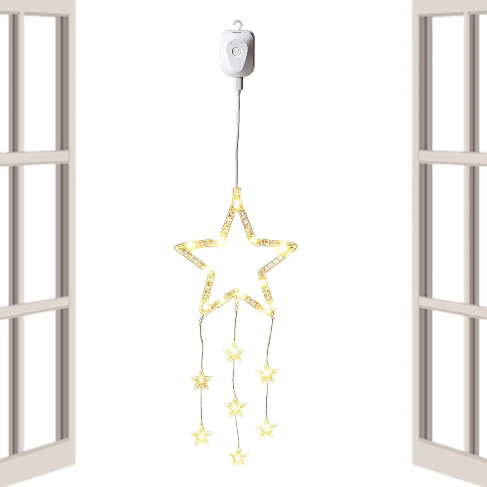 Window Christmas Lights Waterproof Decorative Snowflake Lights Christmas Indoor Centerpieces For Fireplace New Year Window Sill