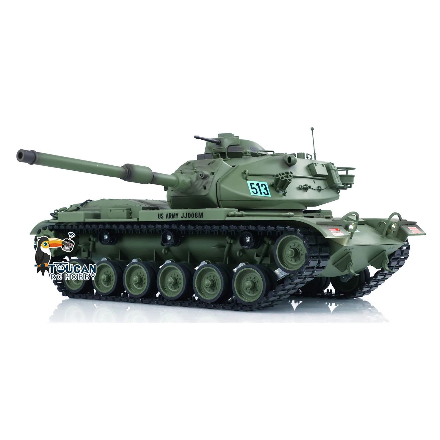 Model 1/16 RC Tank M60A3 USA Remote Control BB Shooting System Infrared Battle Model Smoke Painted and Assembled