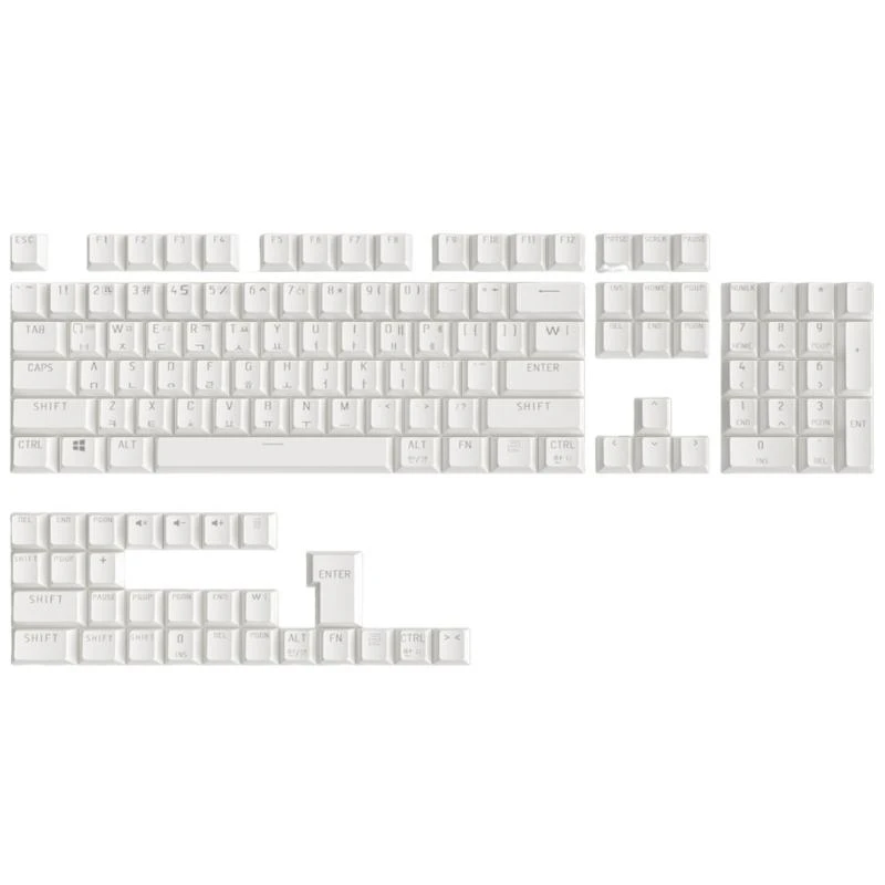 

1Set ABS Keycap Korean 104 Keys Korean Backlight Keycaps OEM Profile Dye Sublimation Cover for Mechanical Gaming Keyboard