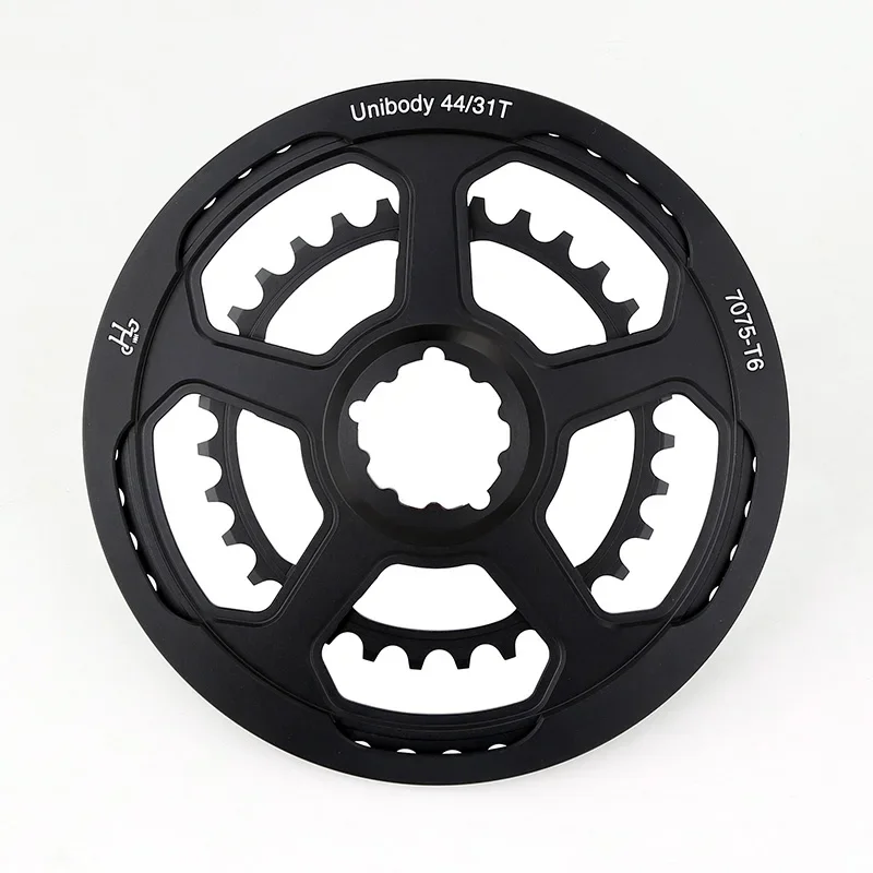 H & H-Integrated Chainring for Brompton Folding Bicycle, Claw Double Chainring, CNC Aluminum Alloy, 44-31T, 130BCD