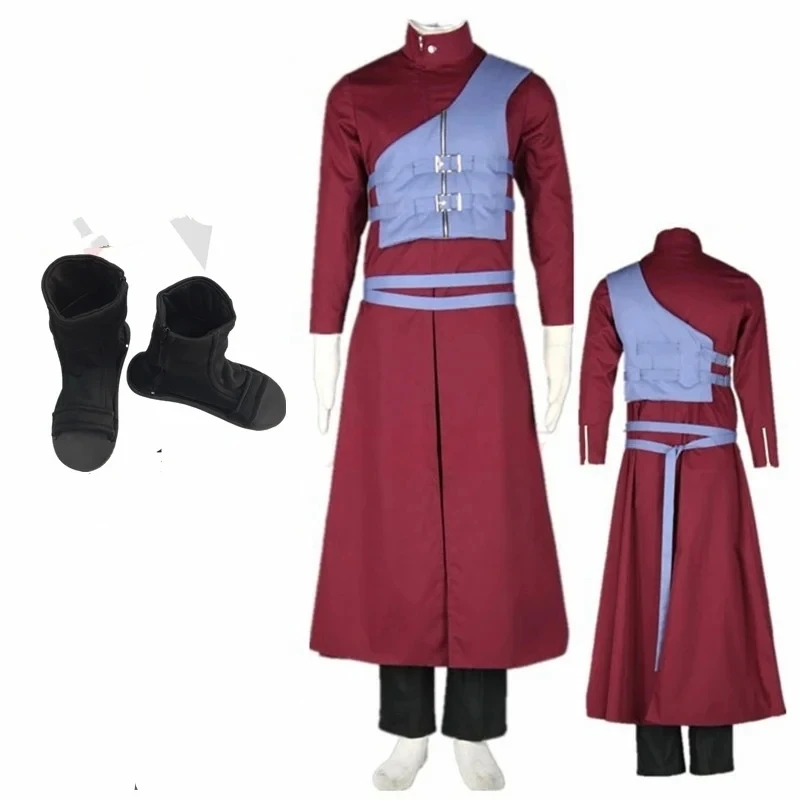 

Аниме Ниндзя Косплей Костюм Красное Пальто Индивидуальный Синий Жилет Комплект Для Игровой Вечеринки Хэллоуин Взрослых Большие Размеры В наличии