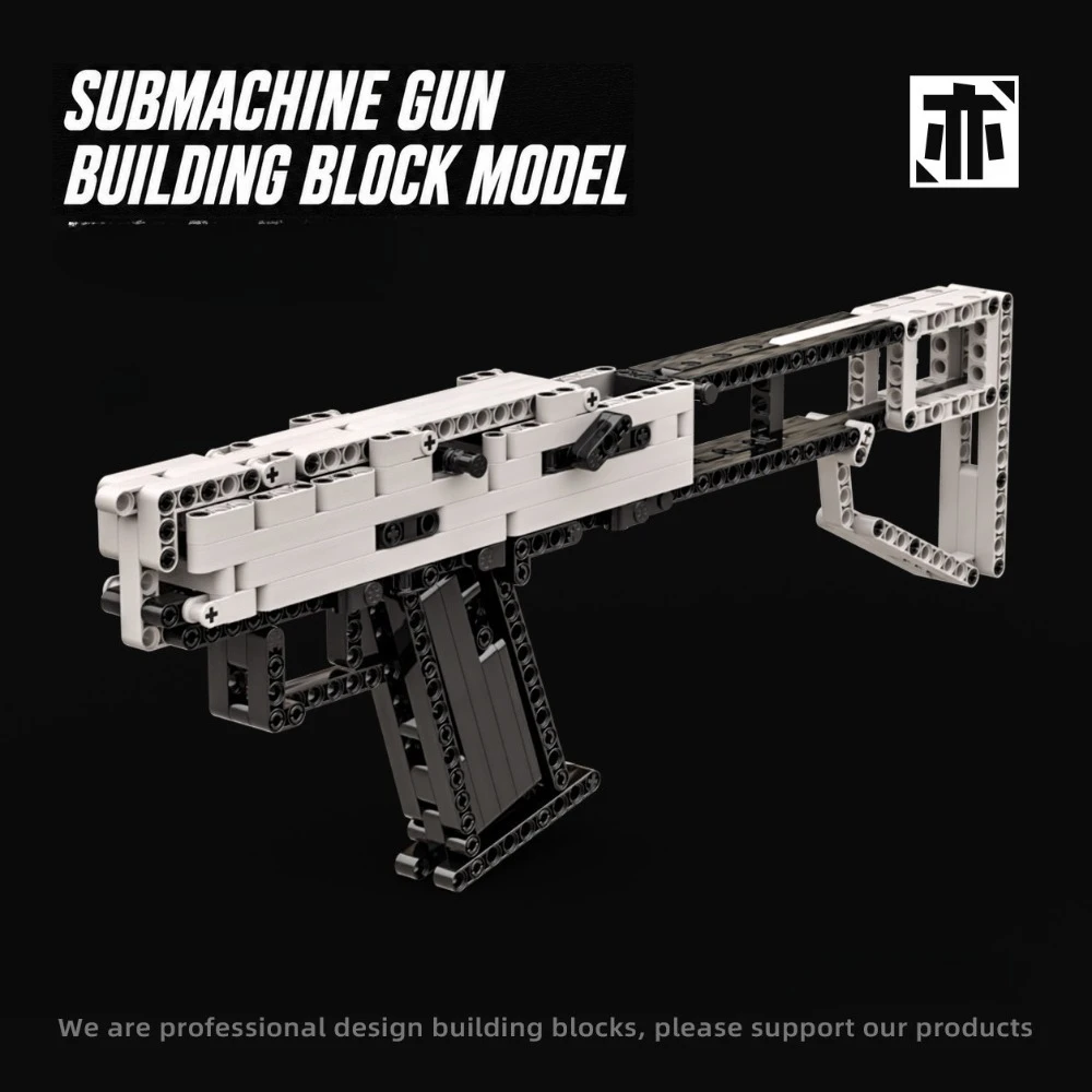 Submachine MOC G19 Pistol Gun Building Blocks Switchable Single Continuous Shooting Mode Assemble Bricks Toy Gift For Adult