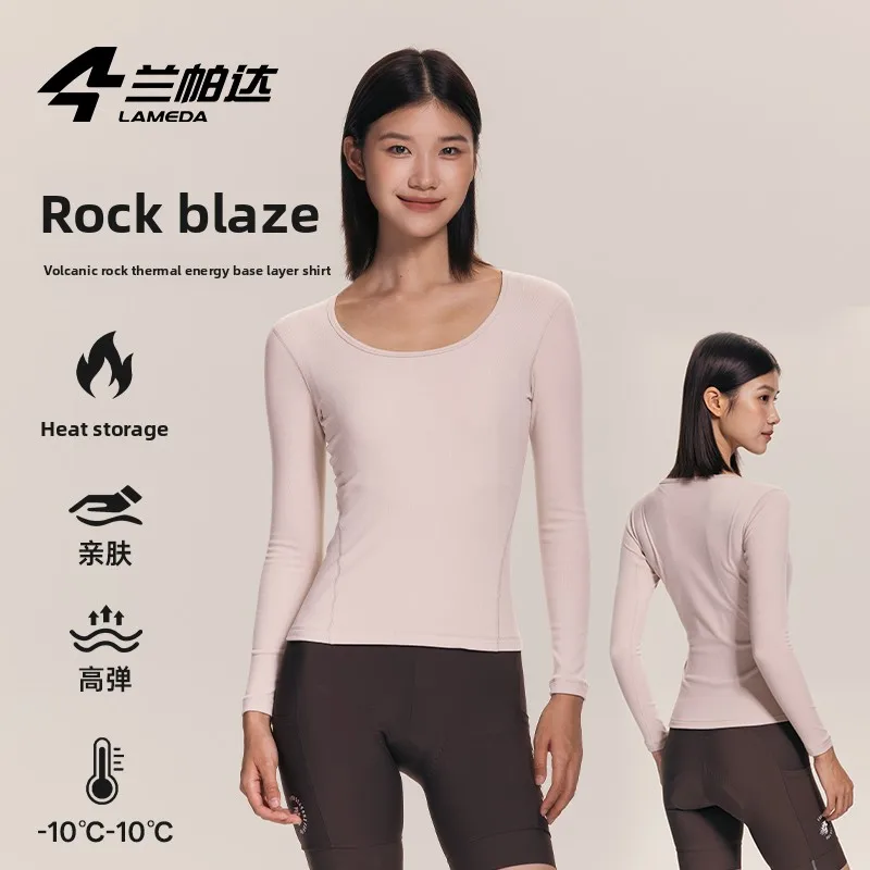 

Lameda женская майка для велоспорта, мягкая и удобная базовая рубашка для велоспорта, вентилируемая осенне-зимняя одежда для велоспорта, трикотаж для велоспорта