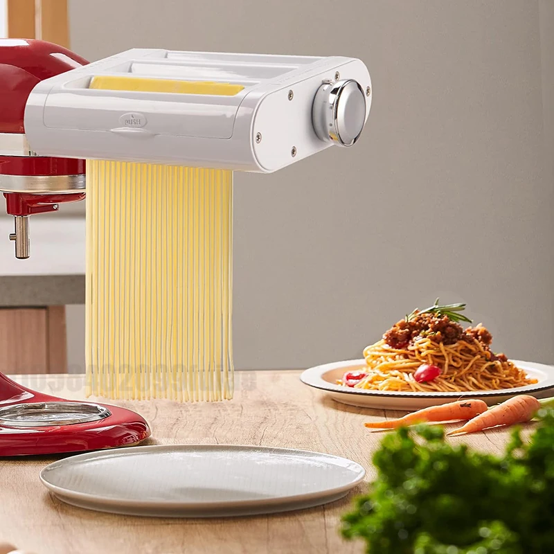 

Pasta Maker Attachment 3 in 1 Set for KitchenAid Stand Mixers Pasta Sheet Roller Spaghetti Cutter Fettuccine Ravioli Kitchen Aid