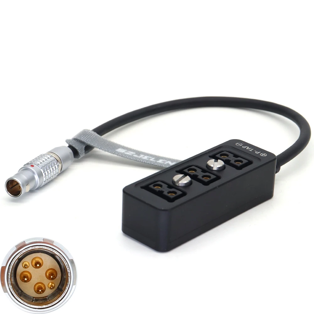 New Arriving DJI Ronin 2 6Pin To DTAP Three Way Splitter Metal Case With M4 Screw Power For cameras,camcorders,monitors