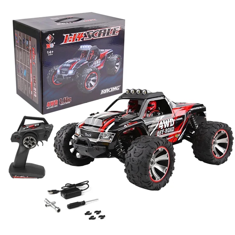 Wltoys 144018A مزدوج نمط سيارة قذيفة الإطارات 35 كجم/ساعة عالية السرعة سباق RC على الطرق الوعرة الانجراف سيارات لعب 1/14 2.4 جيجا هرتز 390 نحى المحرك 4WD #5