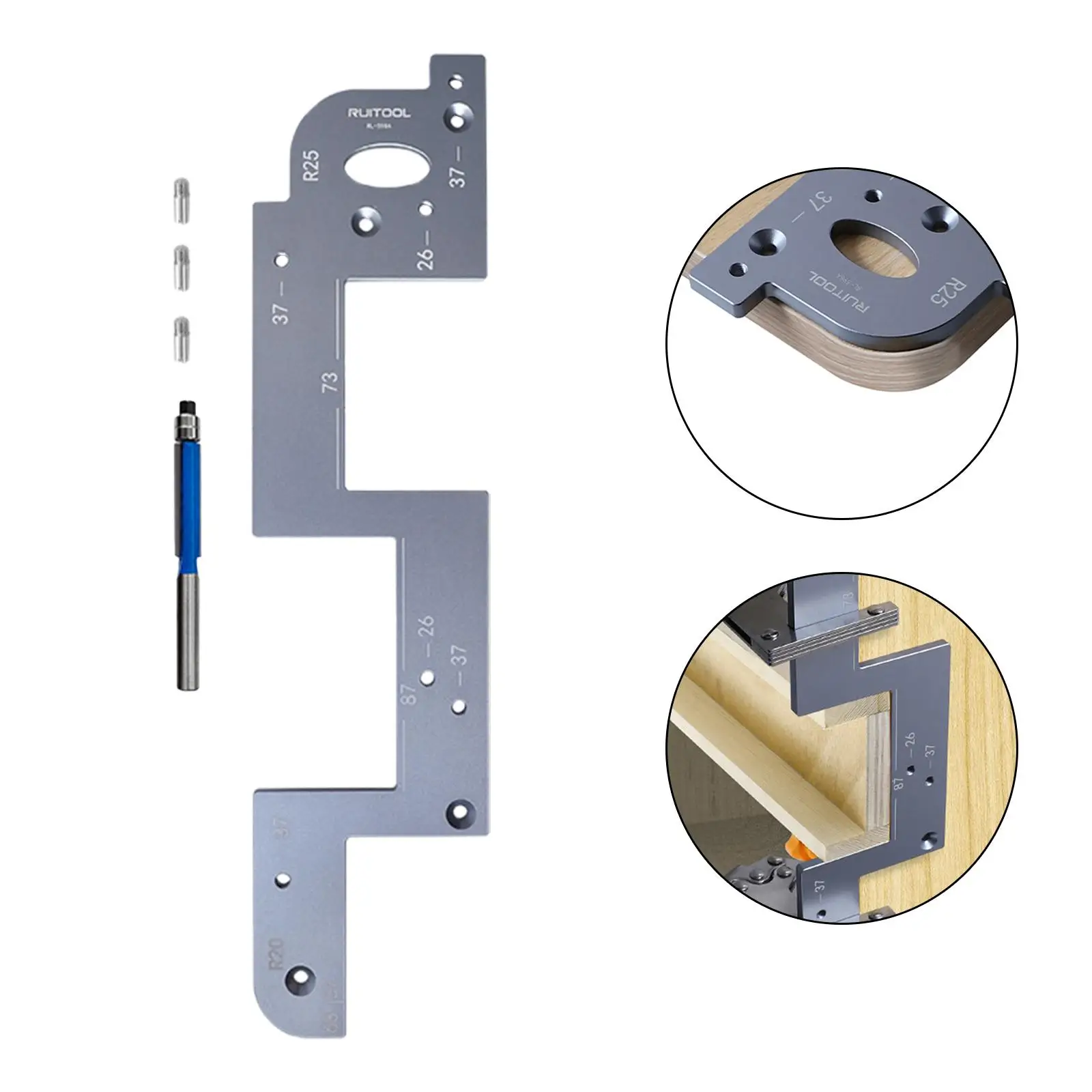 Handle Free Slotting Tool Portable Professional Slot Positioning Tool