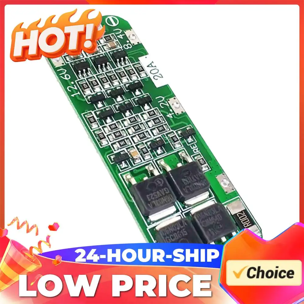 59x20x4mm 12.6V Lipo Cell Module Simplified Design 3S 20A Li-ion  High Voltage Output for Drill Motor