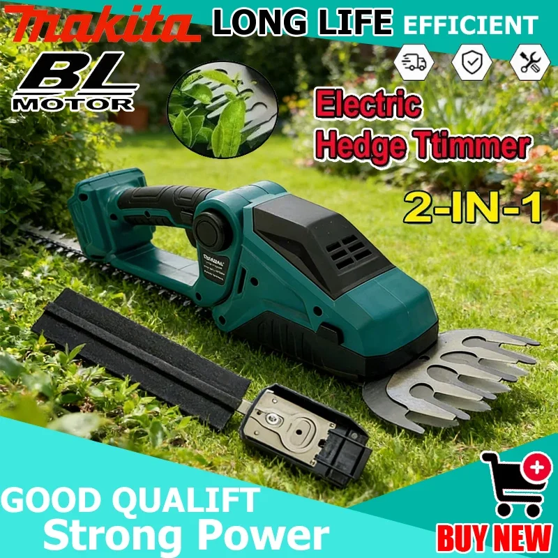 

Аккумуляторный электрический кусторез и ножницы для живой изгороди Makita 2-в-1, перезаряжаемые, ручные, для садоводства и ландшафтного дизайна, для аккумулятора 18В