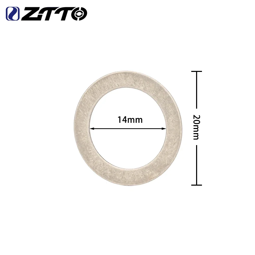 ZTTO 8 PCS OD 20mm Spacer Bike Stainless Steel Pedals Washer Gasket for MTB Road Bicycle Crank Protection Pad Ring Repair Gasket
