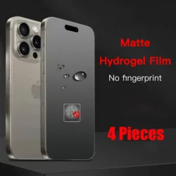 4Pcs Matte Hydrogel Film for iPhone 15 13 12 14 11 Pro Max Full Cover Silicone TPU Screen Protector for iPhone 11 14 15 Plus