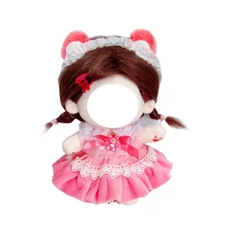 Cute Dress Up Jk Uniform Clothes for 20cm Cotton Plush Lolita Cross Dressing Clothing Skirt Fashion Casual Suit Socks Girl Toys
