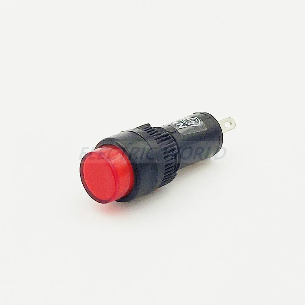 10mm plastic Indicator lights waterproof Signal lamp no wire 12V 24V 220v power signal lamp LED indication indicator light