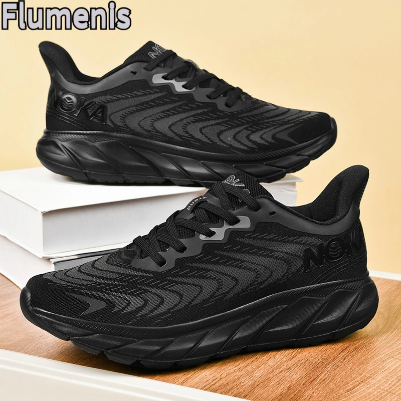 Marathon Men Sports Running Shoes Air Cushion Breathable Lightweight Male Comfortable Athletic Sneakers Hiking Jogging Outdoor