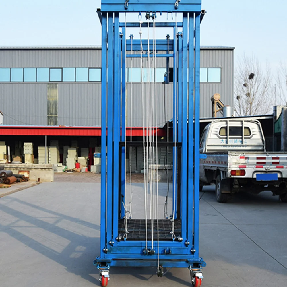 2-8 متر ارتفاع السقالات الكهربائية المتنقلة 500 كجم تحميل مع معدات التعامل مع جهاز التحكم عن بعد