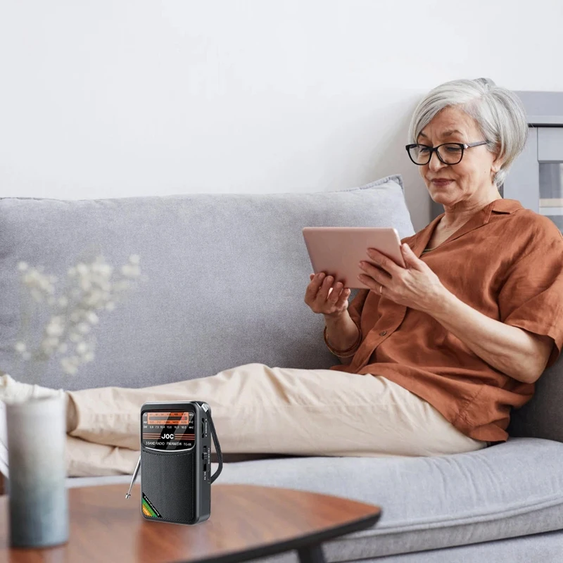 Pocket Radio Portable Mini Full Band Radio AM/FM/SW Radio With Rechargeable Battery Support Earphone Mini Radio For Old-A22K