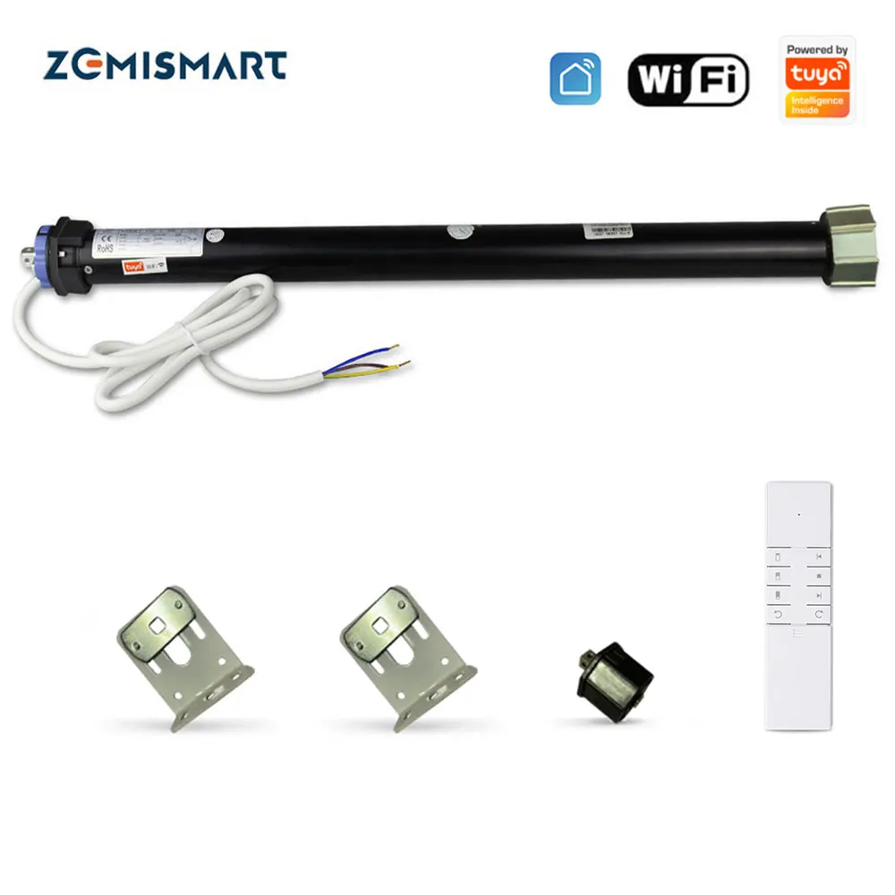 

Zemismart Tuya WiFi Roller Blind Motor for 40mm Octagonal Tube Motorized Shutter Engine Alexa Google Home Smart Life APP Control