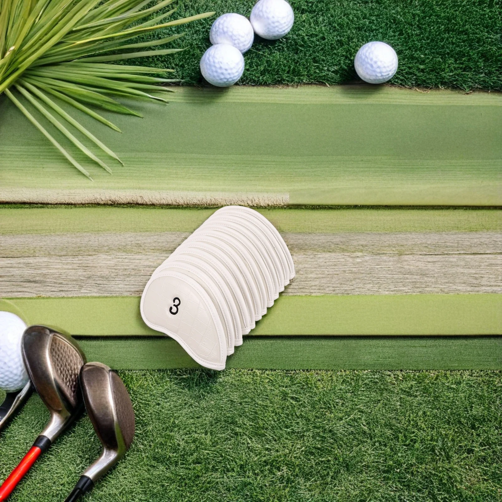 

12 Pcs Golf Club Cover Driver Head Covers Fairway Wood for Headcover Protectors Pole