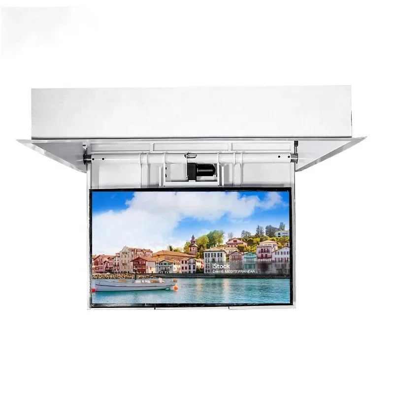 2026 - Automatic Folding Electric Remote Control Flip Ceiling-Mounted TV Bracket with Lifting Function