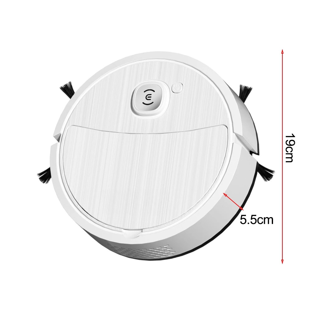 Robotic Vacuum Cleaner with Microfiber Mop Pads and Rotating Brushes for Effective Sweeping Vacuuming and Mopping