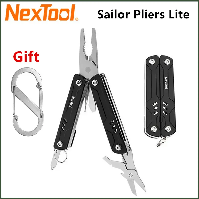 Nextool-mini Alicate de Marinheiro Lite Multiferramenta 10 em Tesoura Dobrável Chave de Fenda Equipamento Portátil Edc ao ar Livre Novo 2024