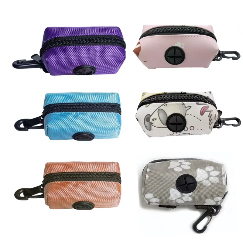 Sacos de cocô de resíduos de cães de estimação cão cocô scooper saco titular trela mini saco de lixo de viagem dispensador ferramentas de limpeza de animais de estimação