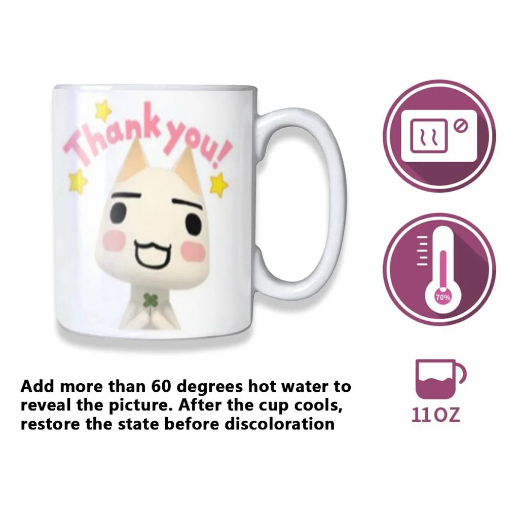 Cartoon Inoue toro Cute Coffee Mugs Cup Color Changed Mug Heat Sensitive Tea Cup Coffee Mug Gift Mug Drop Shipping