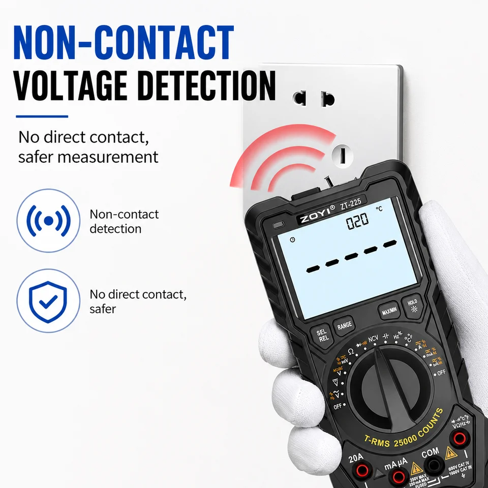 ZOYI ZT-225 25000 Counts Auto Range High Precision Full-Range Anti