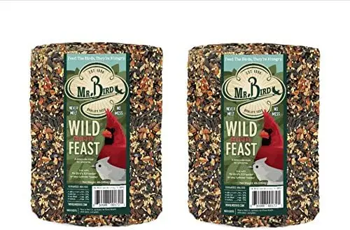 

Набор из 2-х упаковок: Корм для птиц Bird Feast, большой цилиндрический, 4 фунта.