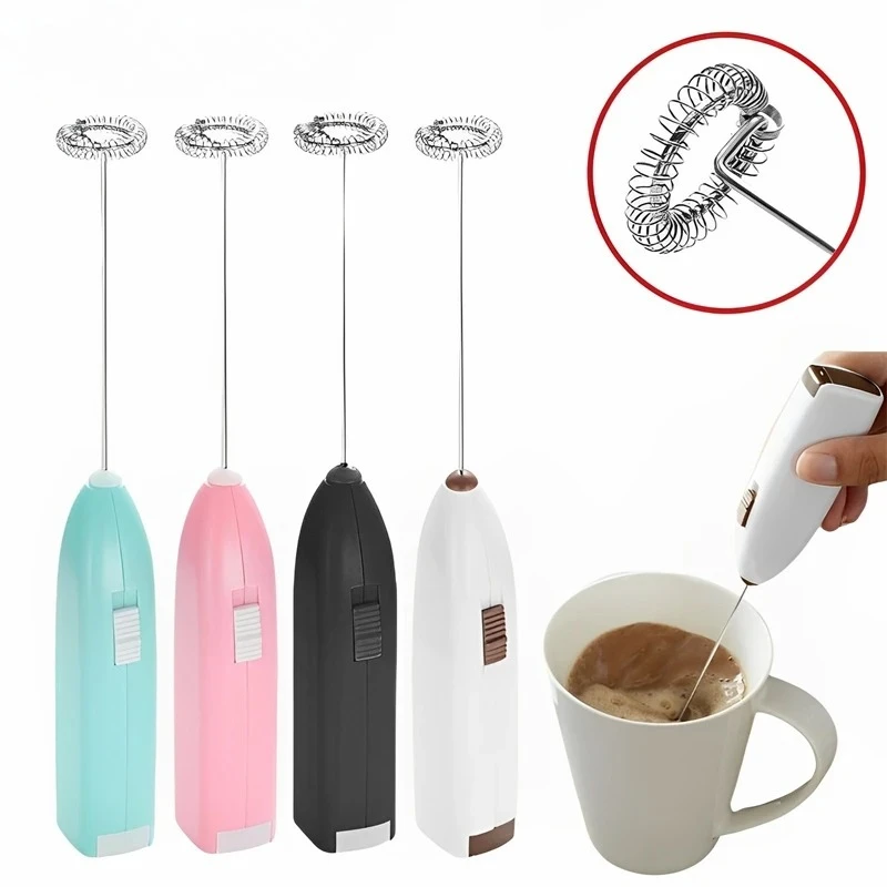 Mini Elektrischer Schneebesen, Kabelloser Kaffee-Mixer, Handmixer, Eierschläger, Cappuccino-Aufschäumer, Küchenrührwerkzeug