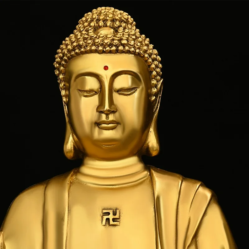 DSA brass big day Tathagata bronze statue ornament home living room table top offering display  copper Amitabha Buddha Temple