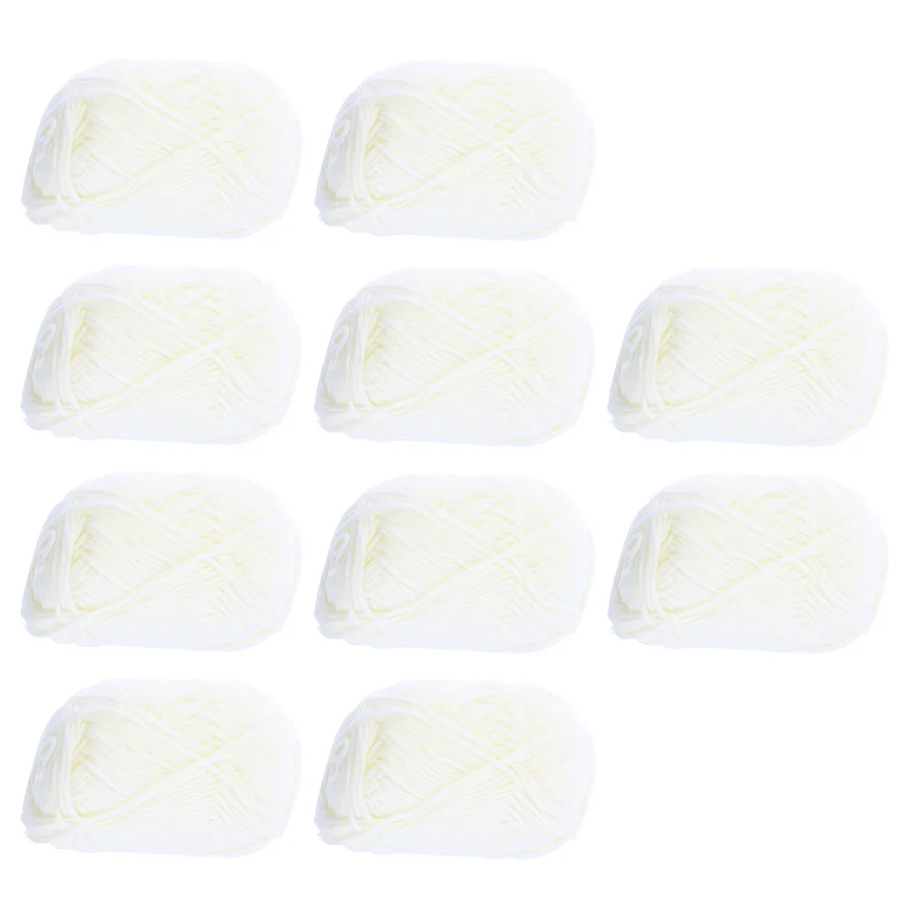

10pcs Milk Cotton Yarn Thick Soft Multicolor Knitting String For Diy Crochet Craft Blanket Scarf Weaving Handmade Cotton
