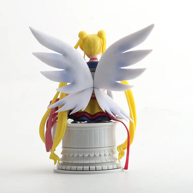 Sailor Moon with Sailor Chibi Moon  Figures Collection Model Toys  16cm