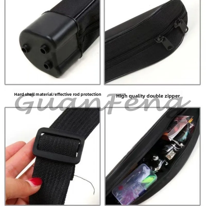 Simple Portable Lure Rod Bag Waterproof Fishing Gear Bag Carry-On Hard One Layer Fishing Rod Case for Camping And Travel