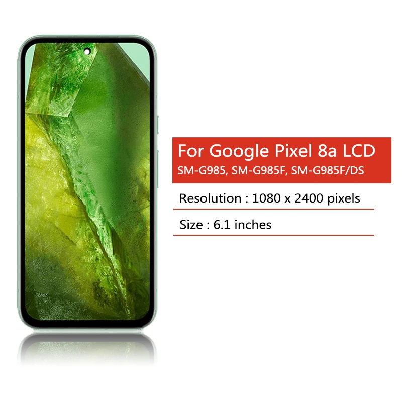 Imagem -02 - Digitador da Tela Sensível ao Toque para Google Pixel 8a Display Lcd Gkv4x G6gpr G8hhn G576d Original 61 Polegadas