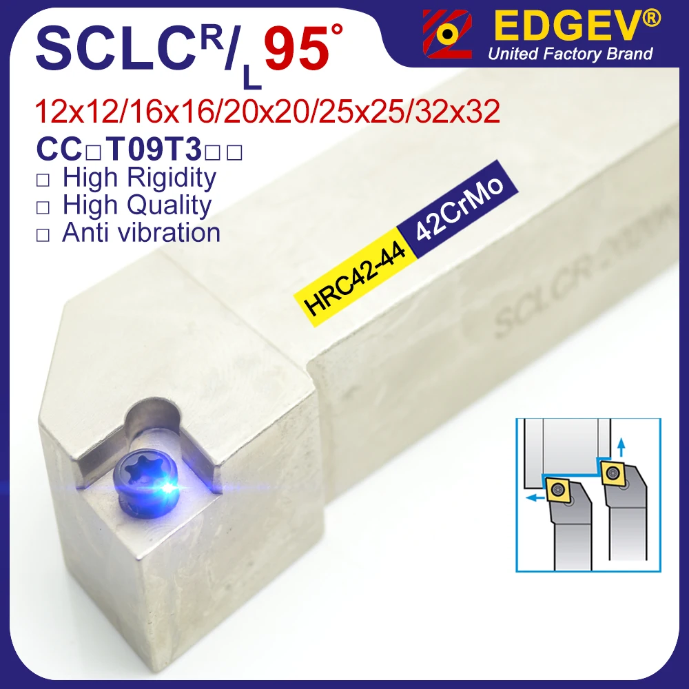 SCLCR1212H09 SCLCR1616H09 SCLCR2020K09 SCLCR2525M09 SCLCL1212H09 SCLCL1616H09 sclcr sclcl ccmt CCMT09T304 cnc旋盤ツールホルダー