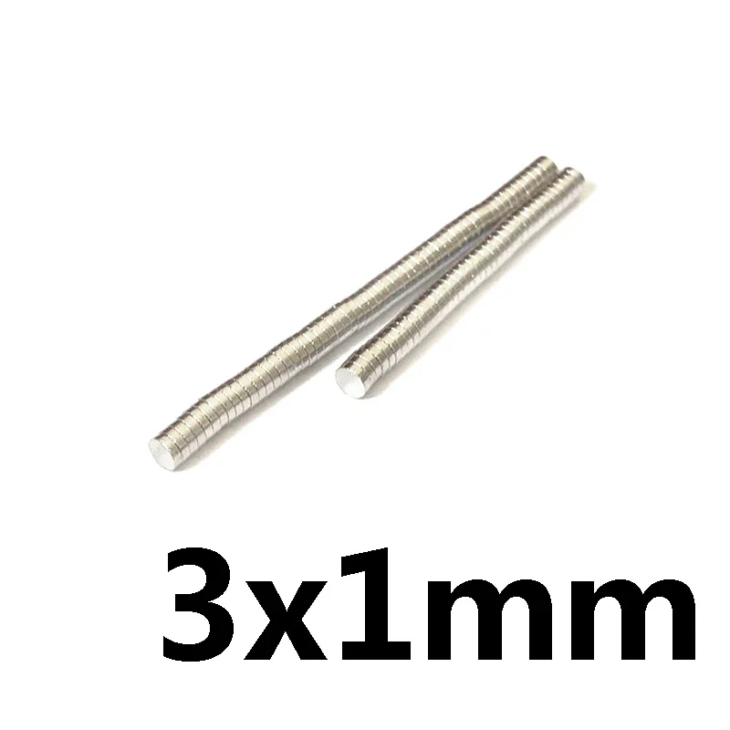 3x1 Mini Disc Magnets 3mm*1mm  For Home Refrigerators, Offices DIY 3x1mm