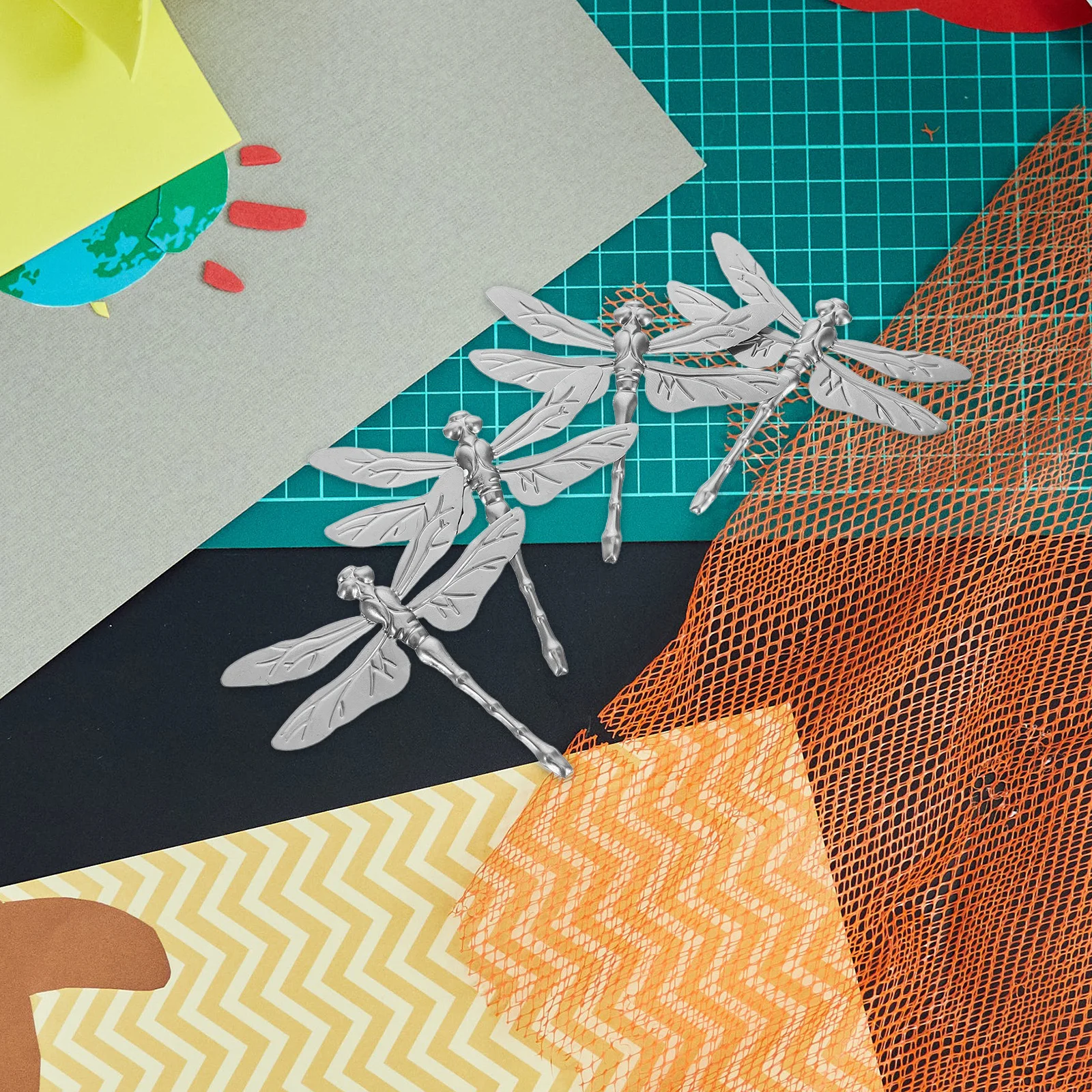 20 قطعة اليعسوب الحديد النحت المعادن ديكور فني غريب الأطوار في الهواء الطلق حديقة ديكور المنزل اليدوية الحرفية أناقة