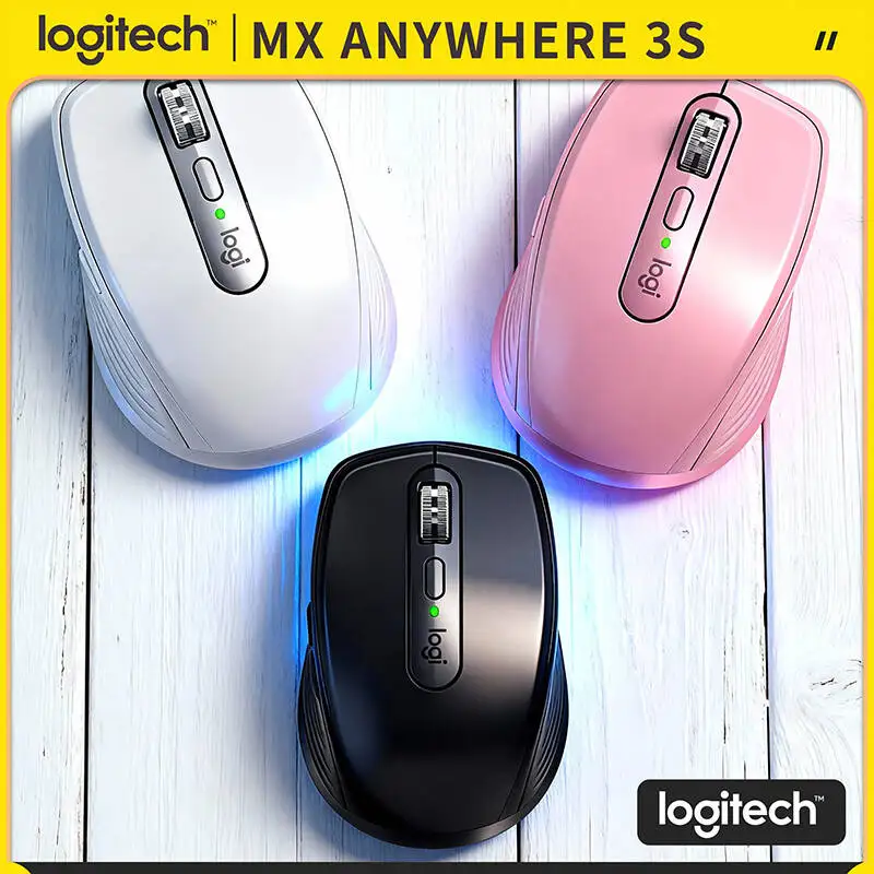 

Travel MX Anywhere 3S Mouse - 8K DPI Tracking, 3-Device Bluetooth, Quick Charge, Perfect for Short Trip & Office Work