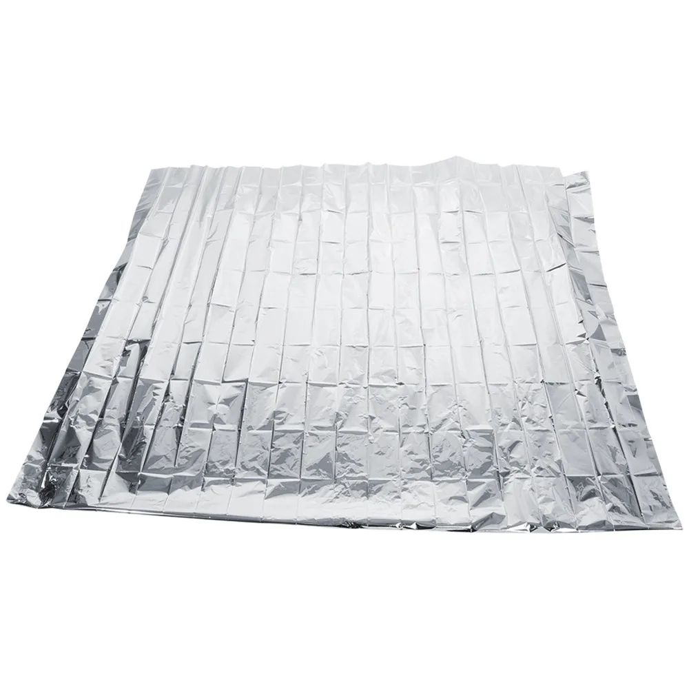 6PCS 210 X 130 Cm Plant Reflective Film High Reflectivity Keep Warm Mylar Blankets Foldable Silver Covering Foil Sheets Camping