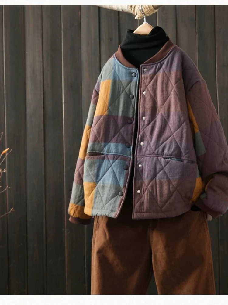 Parkas Women Coats Baseball Jackets Full Sleeve Thick Warm Y2k Streetwear Casual Elegant Jacket Work Coat Autumn Winter 2025