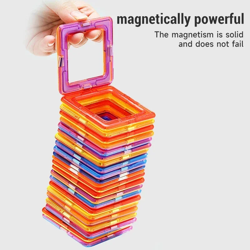 DIY juguetes de bloques de construcción magnéticos de gran tamaño para niños-Juego de constructores de diseñador para niños regalo Montessori para niños