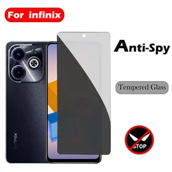 2PC Privacy Protection Glass For Infinix Note 30 12 Pro 5g  Anti Spy Screen Protector For Infinix Hot 20 30 30i Glass