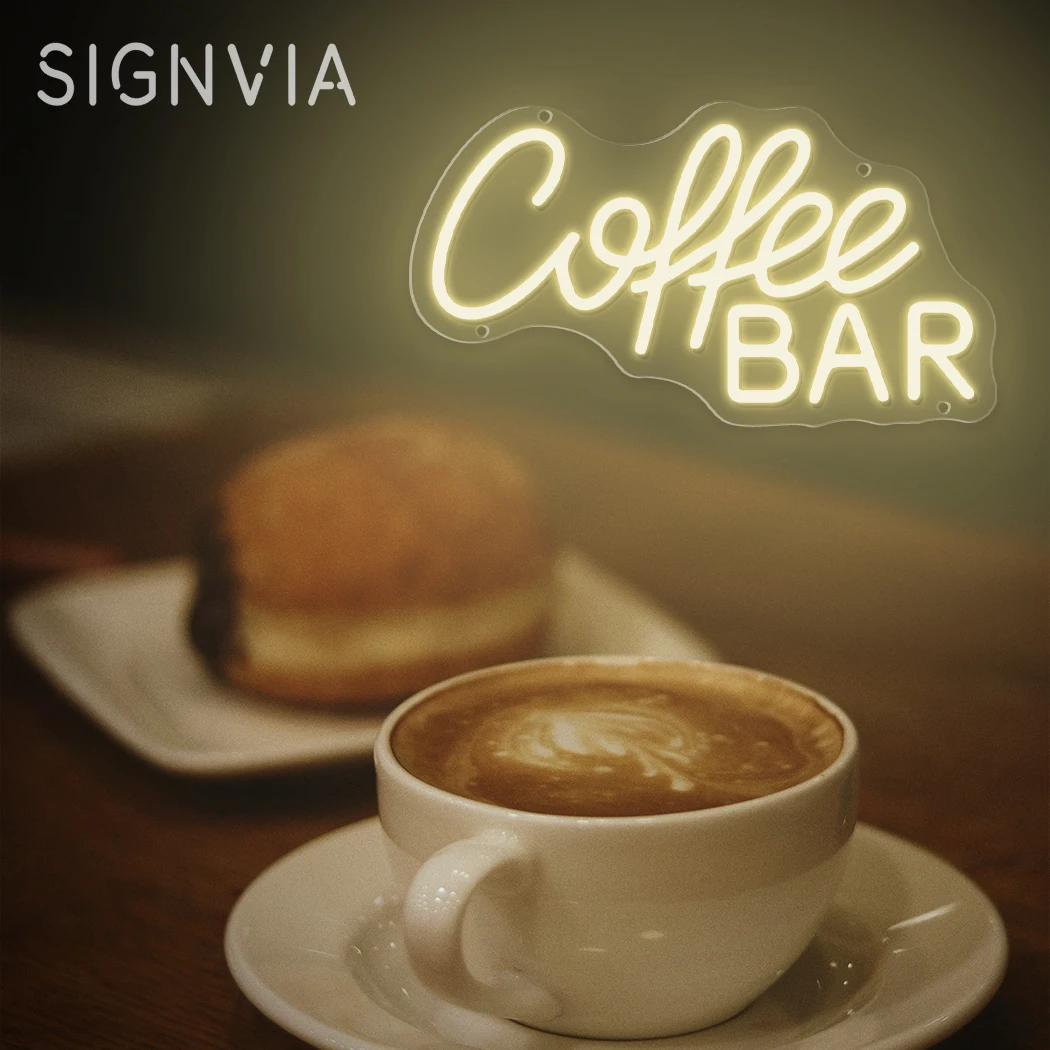 Coffee Bar Neon signs LED signboards For coffee Corner Beverage Shop Cafeteria Luminous Business Signs shop neon Wall Decoration